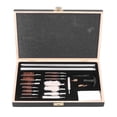 thumbnail image 1 of Kit de limpieza universal para armas, 28 piezas, accesorios para cañones de rifle, caja de herramientas, juego de cepillos de aleación de aluminio, 1 of 14