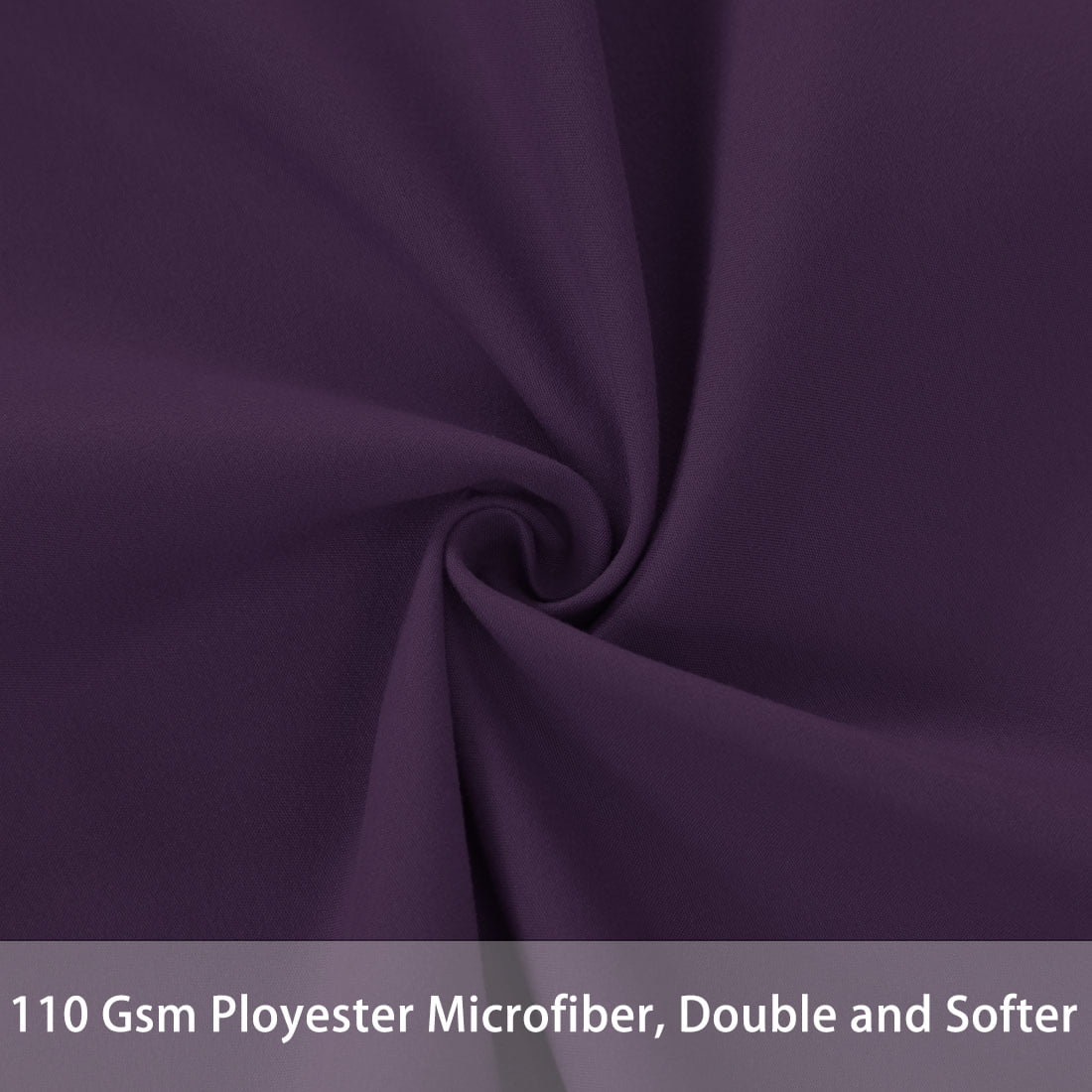 Unique Bargains 2 Packs Brushed Microfiber Body Pillowcase Plum 20" x 54"