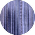 thumbnail image 1 of Ahgly Company Indoor Round Abstract Blue Modern Area Rugs, 7' Round, 1 of 4