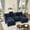Navy, variant on Bigsyy 3 - Seat Sectional Sofa Couch, Comfy Cloud Style, Deep Seat, Sleeper Function with Throw Pillows. Ideal for Adult - Occupied Living Rooms, Modern Design, Cozy Beige