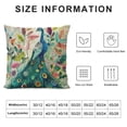thumbnail image 5 of GOSMITH  Watercolor Birds Peacock Elk Decorative Throw Pillowcase Cushion Cover, 5 of 5