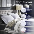 thumbnail image 2 of SHILIU-King Size Pillows 2 Pack for Sleeping, Soft and Supportive Bed Pillows for Side Back and Stomach Sleeper, Down Alternative Hotel Collection Pillows 2 Pack - 20x36 Inches, 2 of 4