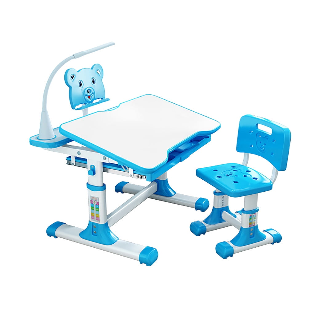VerPetridure Children's Combined Study Table Plastic Work Table Can Be