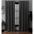 thumbnail image 1 of Exclusive Home Rideaux Académie Total Occultant Oeillet Haut Panneau de Rideau Paire, 52x96, Charbon de Bois, 1 of 1