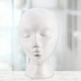 thumbnail image 5 of Huepoe 10 Inch Mannequin Head for Wigs Making Display, Female Head Model Foam Mannequin Wig Stand Wig Holder Cap Display Stand for Salon Home, White, 5 of 7