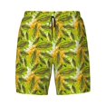 thumbnail image 4 of Lsque Mens Swim Trunks Autumn Harvest Cartoon Corn Pattern - Bathing Suit Compression Liner - Beach Swim Shorts Swimwear - (S-3XL) - Stretch Quick Dry -, 4 of 9