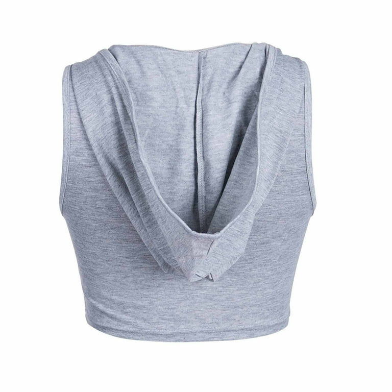 CHGBMOK Sports Bras for Women Workout Tank Tops With Hood Sexy