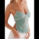 thumbnail image 3 of Camisola Sin Mangas con Cuello en V, Lentejuelas y Diamantes de Imitación Brillantes para Mujer, Top Corto de Verano con Espalda Abierta para Fiesta y Club Color L, 3 of 6