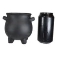 thumbnail image 5 of Black Triple Moon Cauldron Terracotta Succulent Plant Planter Pot Or Pen Holder, 5 of 7
