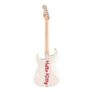 Fender Squier x Hello Kitty White Stratocaster Guitar with Humbucking Pickup and Volume Control