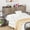 grey, variant on SEPTBOT Queen Size Fluted Headboard with Outlets Storage, Height Adjustable, Oak