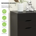 thumbnail image 5 of YRLLENSDAN,Office Storage Cabinet,File Cabinets for Home Office,Storage Cart with Drawers,Rolling File Cabinet,3 Drawer,Wood,Black, 5 of 7