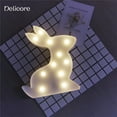 thumbnail image 4 of Lámpara decorativa de plástico blanco con luz cálida - Luz nocturna LED de 9,25" para dormitorio, salón, decoración de oficina y regalos, 4 of 7