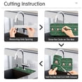 thumbnail image 5 of Yayeee Faucet Mat for Kitchen Sink 30" Diatomite Long Splash Guard Pad, Green Christmas Trees, 5 of 7