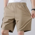 thumbnail image 2 of Men's Casual Shorts - Workout Black Quick Dry Basketball Shorts Casual Work Hiking Shorts Men's Shorts Casual Summer Shorts Mens Gym Shorts with Pockets, 2 of 7