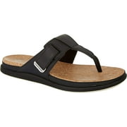 Clarks 26144112: Women's Step June Reef Black Synthetic Flip Flops