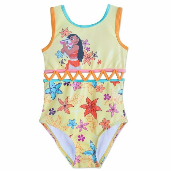 Disney Store Moana One Piece Swimsuit Girl Size 4