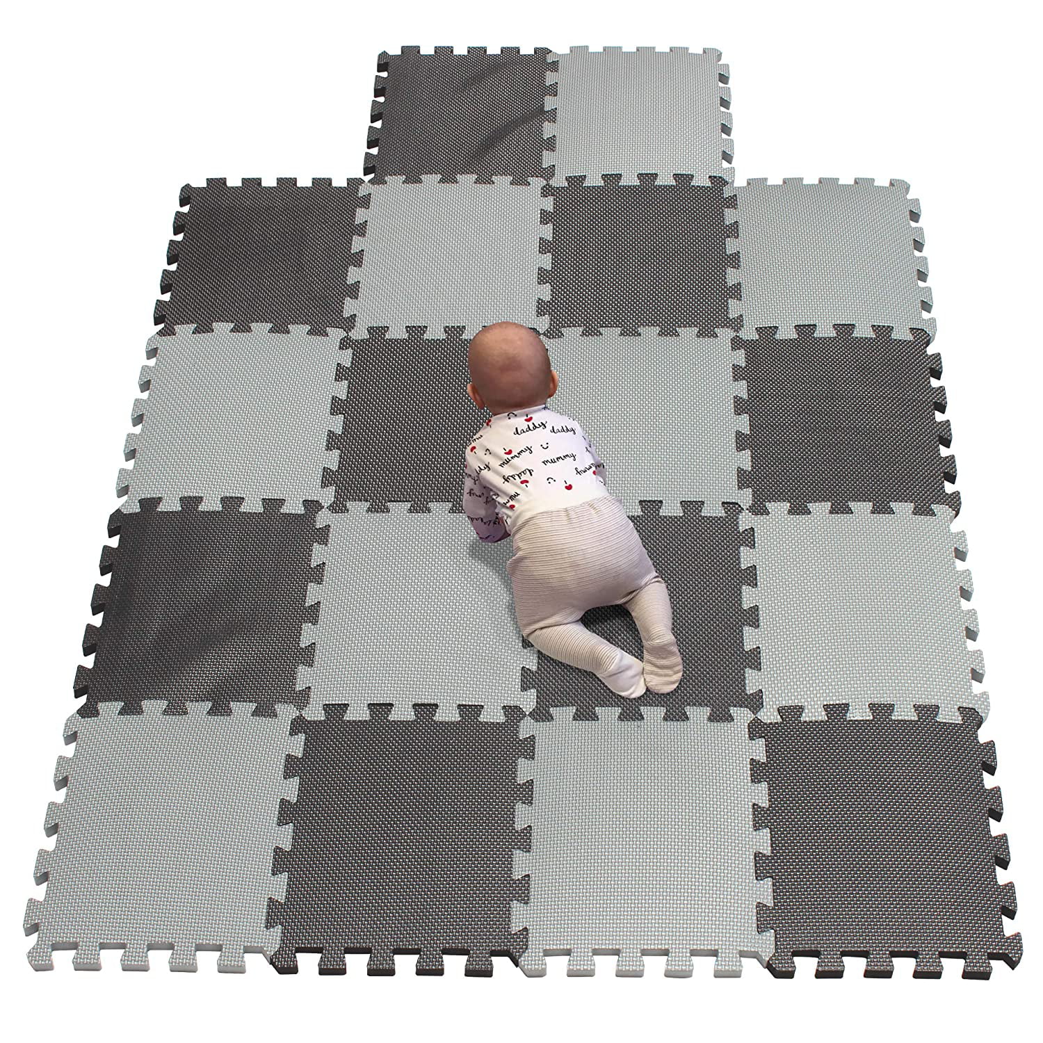 30X30 cm play Mat with With Borders Interlocking Gym Flooring Tiles Yoga Treadmill 20 Pieces EVA Foam Floor Mats Cushion For Kids Baby Infants Playroom Workout Home Gym Puzzle Exercise Mat 12 x 12