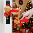 thumbnail image 3 of Event & Party Protective Cover for Doors with Cartoon Santa Theme Door/Room Handle Shield - Indoor Outdoor -Static Cushioned Protector, 3 of 3