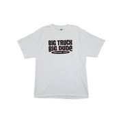 Split Tee Mens White Big Truck Big Dude Enough Said Short Sleeve T-Shirt Large