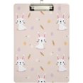 thumbnail image 2 of RYLABLUE Rabbit Easter Eggs Clipboard Hardboard Wood Nursing Clip Board and Pull for Standard A4 Letter 13x9 inches, 2 of 5