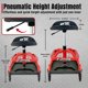 thumbnail image 2 of Taburete rodante de taller FreekyFit con respaldo, capacidad de 150 kg, 2 of 9