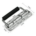 thumbnail image 2 of Poignée à Tirage Encastré, Poignée à Ressort en Acier Inoxydable et PVC Noir pour Performance Fiable dans Divers Environnements, Adaptée aux Armoires Ou Boîtes à Outils sur Mesure (2 Pcs), 2 of 5