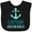 AB-Black, variant on Inktastic Captain Adorable, Boat Anchor, Sailor, Sailing Boys Baby Bib