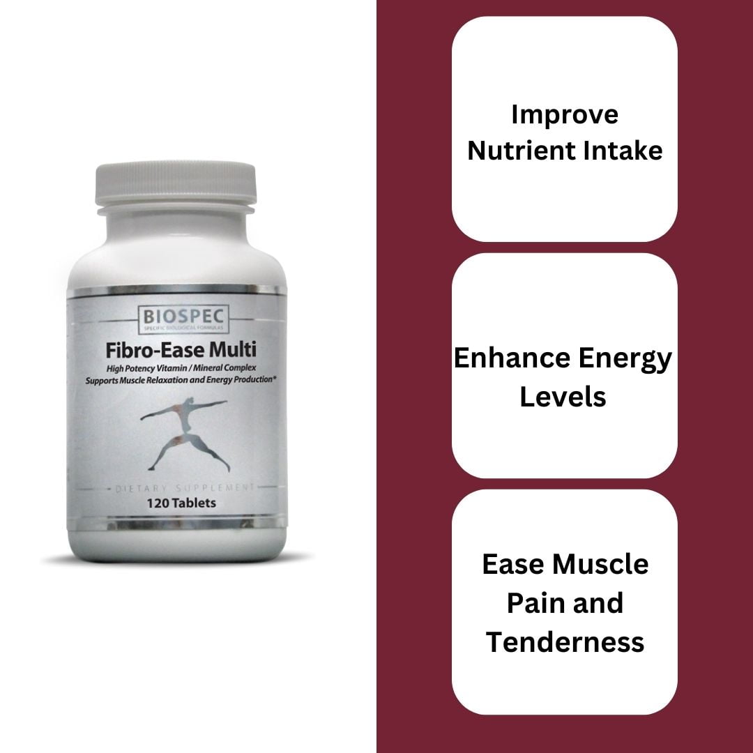 Biospec Nutritionals Fibro-Ease Multi - Contains Essential Vitamins & Minerals - Support Energy Production & General Health