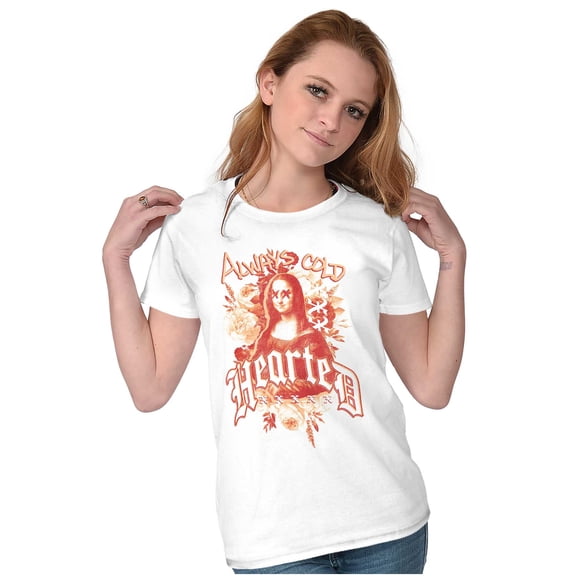 Urban Mona Lisa Always Cold Hearted Womens Slim Fit Graphic Tee Brisco Brands S