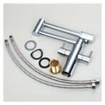 thumbnail image 5 of Dual Handles Pot Filler Chrome Swivel Kitchen Basin Sink Washbasin Vessel Lengthen Spout Faucet Cold & Hot Water Tap ,Easy to Install, 5 of 5