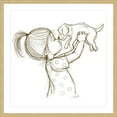 thumbnail image 2 of Marmont Hill "Girl Loves Puppy" By Phyllis Harris Framed Painting Art Print, 18.0" x 1.5", 2 of 5