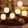 thumbnail image 4 of HomeKingdee Small Ivory Real Wax Flameless Candles, LED Flickering Small Round Candles, Ideal for Home Décor, 4 of 6