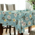 thumbnail image 3 of 60"x60" Daisy Flower Tablecloth, Waterproof Washable Polyester Square Table Cover, Durable Tablecloth for Kitchen Dining Table Party Decor, 3 of 7
