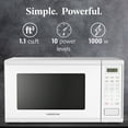 thumbnail image 4 of Farberware FMGZ11WHA 1.1 Cu. Ft. 1000-Watt Microwave Oven, White, 4 of 6