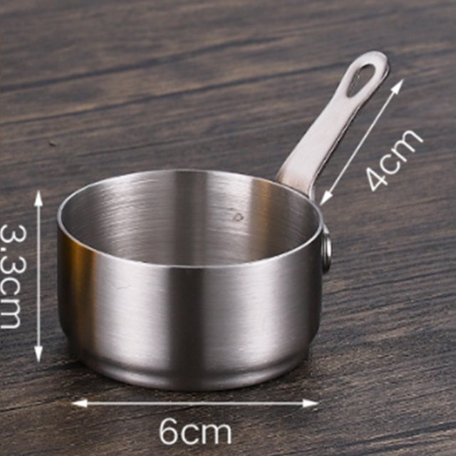 Goodhd Pot Gravy Stainless Steel Milk Pot Mini Sauce Pan Non Stick Small Saucepan