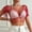 004 Hot Pink, variant on Women's Sexy Halter Sequin Crop Tops Deep V Neck Sparkly Tassels Bikini Body Chain Acrylic Tassel Bra