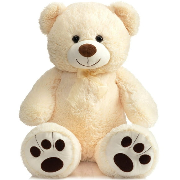 Peluche con forma de oso de peluche HollyHome, 36 pulgadas, color beige