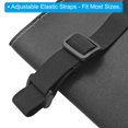 thumbnail image 4 of Unique Bargains Car Tissue Holder, PU Leather Rectangle Napkin Paper Towel Dispenser Box Case with Elastic Strap, Black, 4 of 6