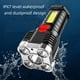 thumbnail image 4 of Linterna portátil recargable para acampar y hacer senderismo, súper brillante, para exteriores, hogar, 5 LED, mecha, luz de largo alcance, linterna de patrulla, luz de mano, lámpara de mano, 4 of 9