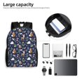 thumbnail image 6 of Cauagu Animals And Wildflowers Print Backpacks,Travel Daypack Casual Laptop Backpack Bookbag Fits 15 Inch Computer for Men Women, 6 of 8