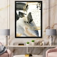 thumbnail image 3 of Designart 'Pastel Abstract With Black Blue Beige and Gold Spots' Modern Framed Art Print, 3 of 4