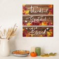 thumbnail image 5 of KY 3 Pcs Sunflower Gifts Farmhouse Wall Decor Thankful Grateful Blessed Wooden Signs Lemon Hanging Wall Signs Rustic Sunflower Kitchen Decor for Farmhouse Outdoor Summer(Black, White, Gray,Lemon), 5 of 8