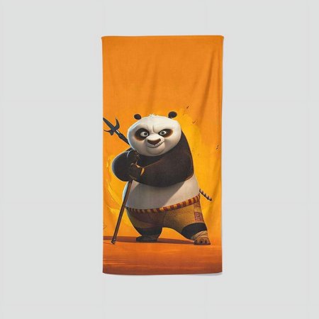Kung Fu Panda 4's towel has an exceptional design, serving as a custom gift for fans. Great for gym, yoga, boxing, and sunbathing, it measures 13.8"x28.7".