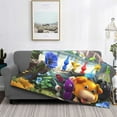 thumbnail image 5 of Lsque Pikmin Print Flannel Throw Blanket, Ultra-soft Blanket for Bed, Couch, Car, Hypoallergenic Anti-pilling blanket-40"x30", 5 of 8