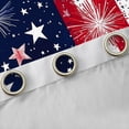 thumbnail image 4 of Feelyou July Fourth Teens Curtains Pack of 2 (42x84 Each), Dreamy Firework Stars Curtains Blackout, Retro American Flag Bedroom Curtains, Window Curtains Decor, 4 of 6