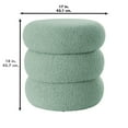 thumbnail image 6 of Mainstays Boucle Cloud Storage Ottoman, Sage, 6 of 7