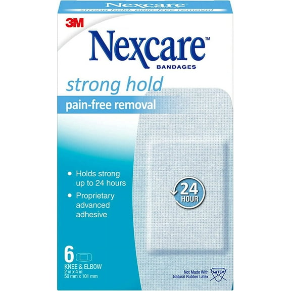 Nexcare Sensitive Skin Bandages, Knee And Elbow, 6 Ea
