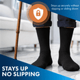 thumbnail image 3 of Debra Weitzner Men’s and Women’s Diabetic Crew Socks, Non-Binding Loose Fit, Navy, 12 Pairs, 3 of 4