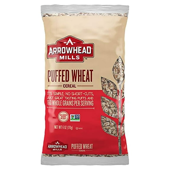 Arrowhead Mills Puffed Wheat Cereal 6 oz Pack of 3